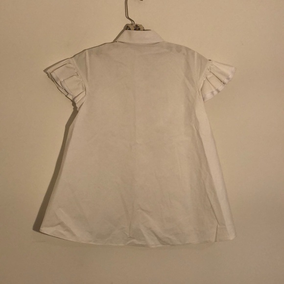 Co Ruffle Sleeve Poplin Blouse - Picture 5 of 7